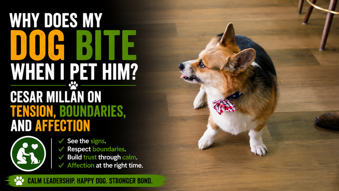 Why Does My Dog Bite When I Pet Him? Cesar Millan on Tension, Boundaries, and Affection