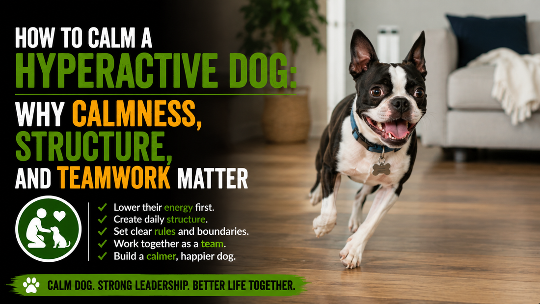 How to Calm a Hyperactive Dog: Why Calmness, Structure, and Teamwork Matter