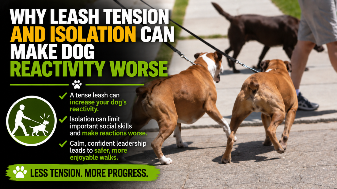 Why Leash Tension and Isolation Can Make Dog Reactivity Worse