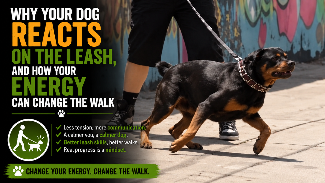 Why Your Dog Reacts on the Leash, and How Your Energy Can Change the Walk