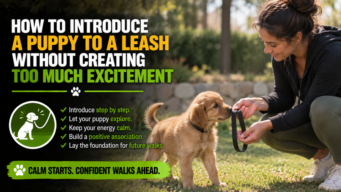 How to Introduce a Puppy to a Leash Without Creating Too Much Excitement