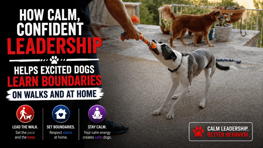 How Calm, Confident Leadership Helps Excited Dogs Learn Boundaries on Walks and at Home - Better Dog Supplements