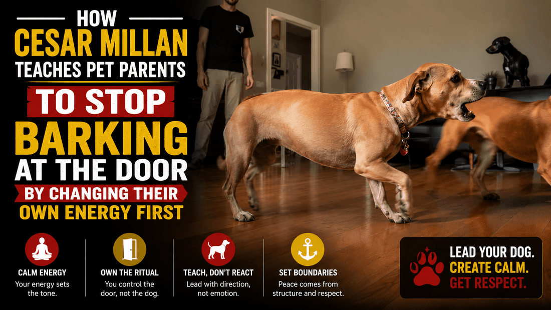How Cesar Millan Teaches Pet Parents to Stop Barking at the Door by Changing Their Own Energy First - Better Dog Supplements