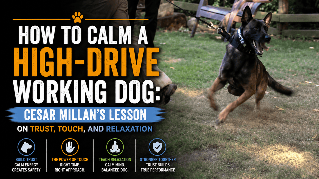 How to Calm a High-Drive Working Dog: Cesar Millan’s Lesson on Trust, Touch, and Relaxation - Better Dog Supplements