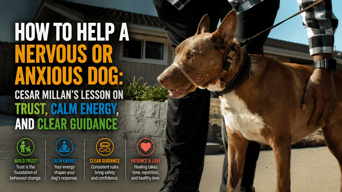 How to Help a Nervous or Anxious Dog: Cesar Millan’s Lesson on Trust, Calm Energy, and Clear Guidance - Better Dog Supplements
