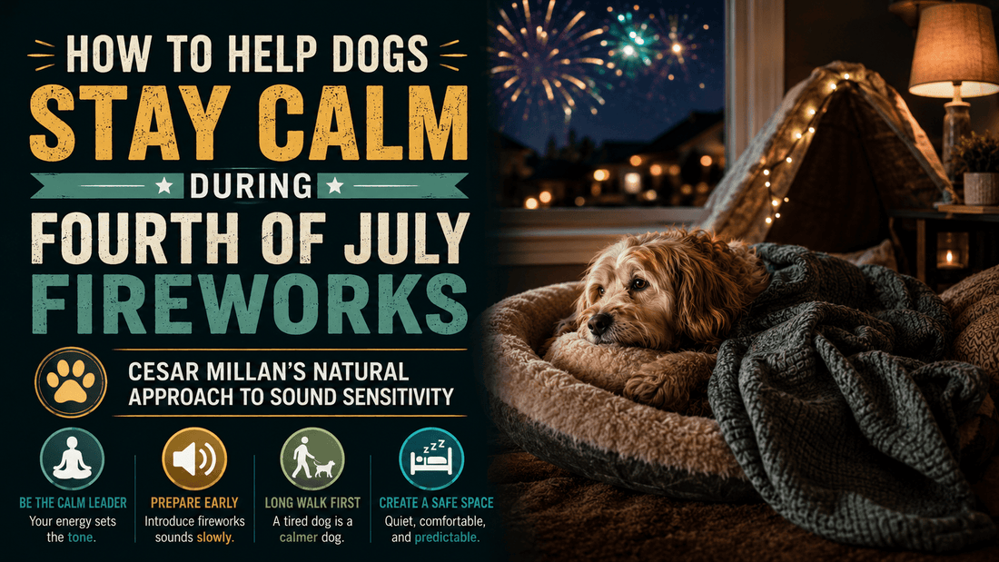 How to Help Dogs Stay Calm During Fourth of July Fireworks: Cesar Millan’s Natural Approach to Sound Sensitivity - Better Dog Supplements