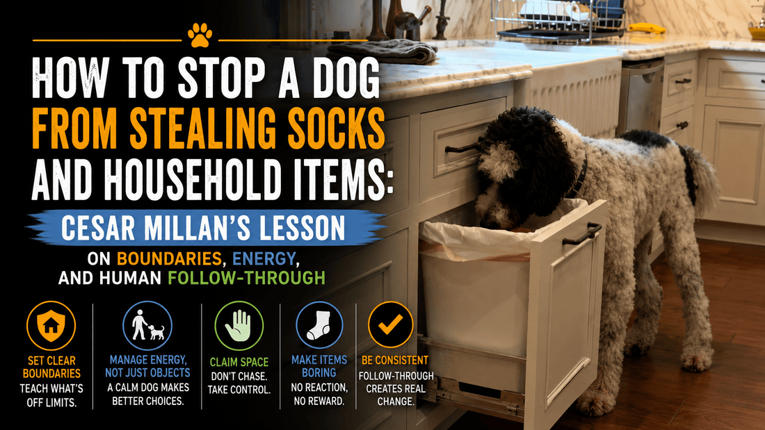 How to Stop a Dog From Stealing Socks and Household Items: Cesar Millan’s Lesson on Boundaries, Energy, and Human Follow-Through - Better Dog Supplements