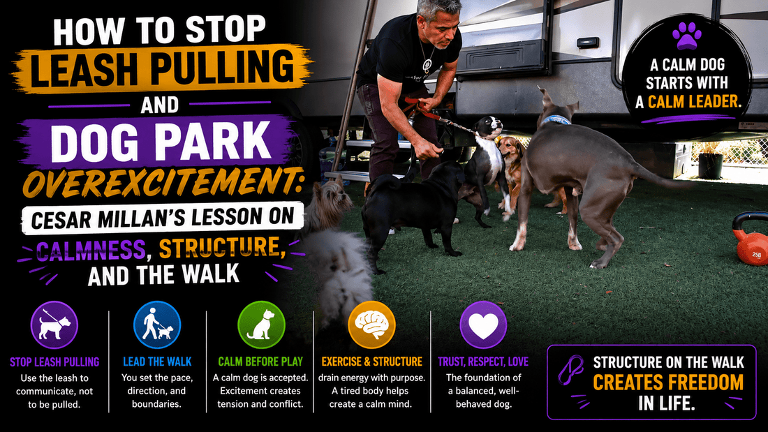 How to Stop Leash Pulling and Dog Park Overexcitement: Cesar Millan’s Lesson on Calmness, Structure, and the Walk - Better Dog Supplements