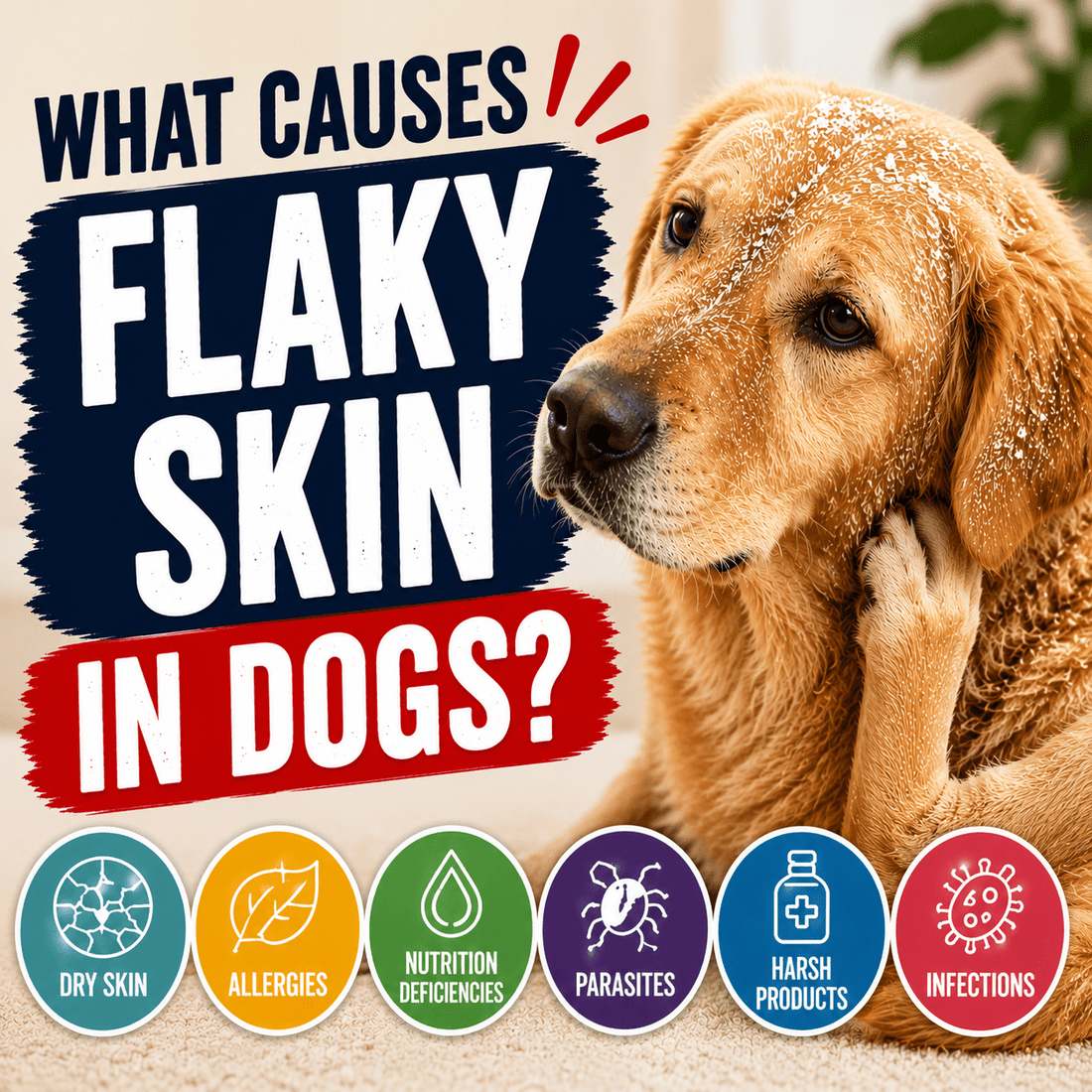 What Causes Flaky Skin in Dogs? - Better Dog Supplements