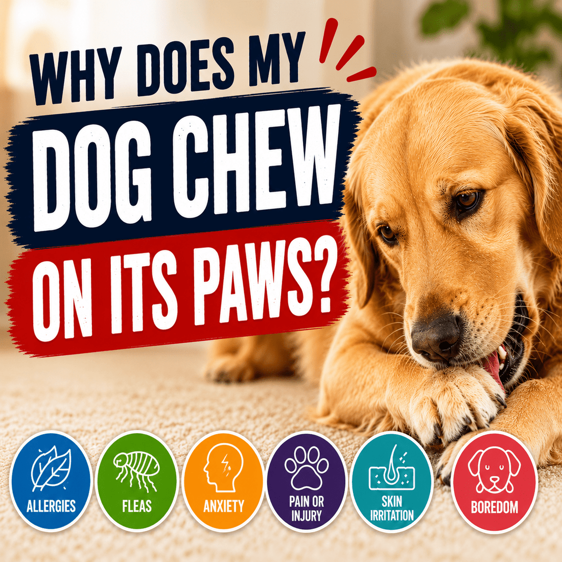 Why Does My Dog Chew on Its Paws? - Better Dog Supplements