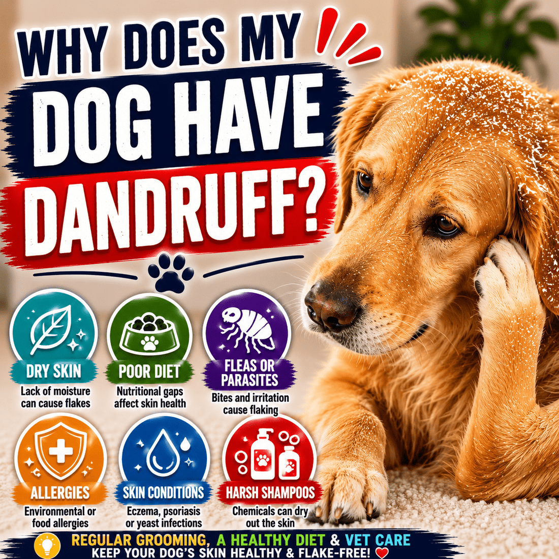Why Does My Dog Have Dandruff? - Better Dog Supplements