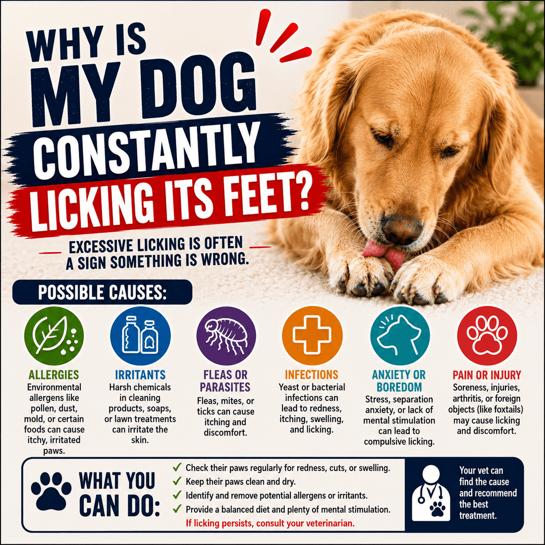 Why Is My Dog Constantly Licking Its Feet? - Better Dog Supplements