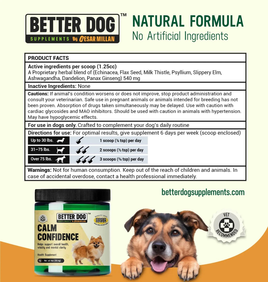 Calm Confidence - Better Dog Supplements