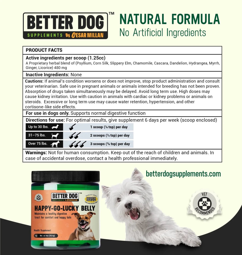 Happy - Go - Lucky Belly - Better Dog Supplements