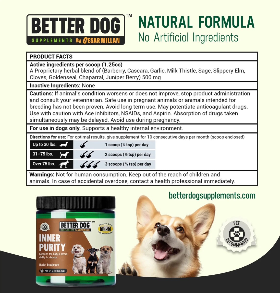 Inner Purity - Better Dog Supplements