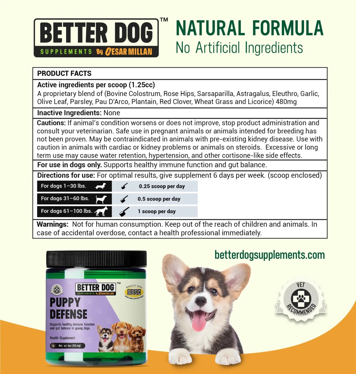 Puppy Defense - Better Dog Supplements